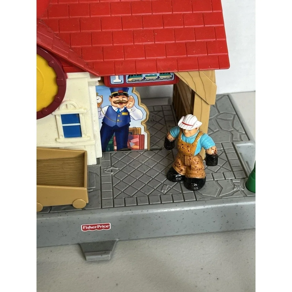 Geo Trax Rope N Ride Ranch Fisher Price Mattel‎ 2006  Bucking Bull Cowboy